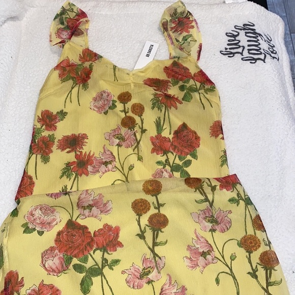 🌺 BRAND NEW! BB DAKOTA CHIFFON DRESS - Picture 3 of 4